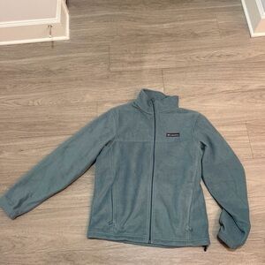 Columbia Light Blue- Gray fleece zip up